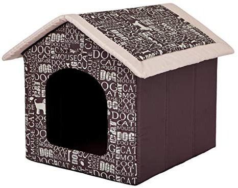 Hundehütte Hundehöhle Hundebett Hundehaus Katzenhöhle kleine S - 38x32 cm textaufdruck