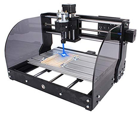 hzexun 3018 Pro-M Fraiseuse avec 15W Module laser, CNC Router Graveuse GRBL Control 3 axes bois Graveur Zone de gravure 300x180x48mm