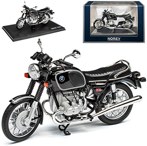 B-M-W R90 Schwarz 1973-1976 1/18 Norev Modell Motorrad