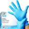 RMOVE 200 Stück Einweghandschuhe Blau M Nitrilhandschuhe Einmalhandschuhe Gummihandschuhe Einweg Medizinische Untersuchungshandschuhe puderfrei (200, Blau, M)
