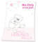 SL-Store Gbr Babydecke mit Namen Bestickt Decke 75x100 cm Geschenk zur Taufe zur Geburt Kinderdecke Drache Bär Schmetterling Hase (Lieblingsmensch rosa)