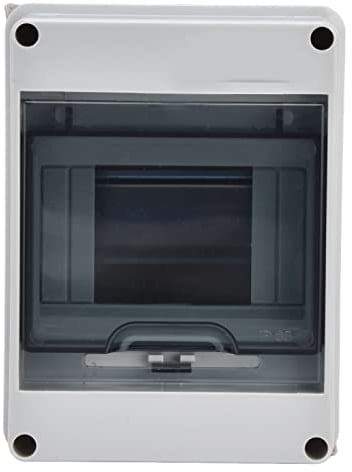 Aufputz Verteilerkasten 1 Reihig 5 Module 160 x 120 x 90 mm IP65 Wasserdicht Kleinverteiler Hutschiene Verteilerschrank Aufputz Sicherungskasten für Elektrik, Kommunikation