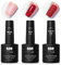 YTD Likomey UV LED Gel Base Coat No Wipe Top Coat mit Matte Top Coat Nägel Maniküre Kit,Nagellack Gellack Unterlack & Überlack Matt Gelnägel Set，3pcs 7.5 ml