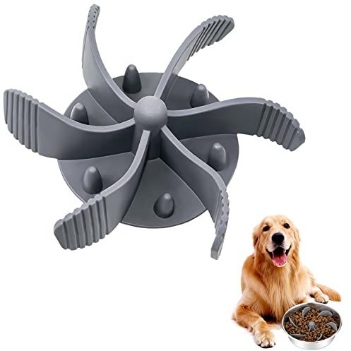 Comedero Perro Lento Antivoracidad Accesorio Slow Food Cuencos Plato para Comer Despacio Ralentizar Alimentador Tazón Alimentación Comida Lenta para Perros, Tamaño Ajustable