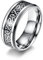 Stfery Couple Ringe, Frauen Ring Silber Edelstahl 67 Keltischer Knoten Europäischer Stil Ringe Zubehör für Frauen Männer Paare