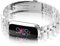 AireWiki Metall Armband Kompatibel mit Fitbit Luxe Watch Armband Edelstahl Für Herren Damen Ersatz mit Schnalle Elegant Uhrenarmband Für Fitbit Luxe (Silber)