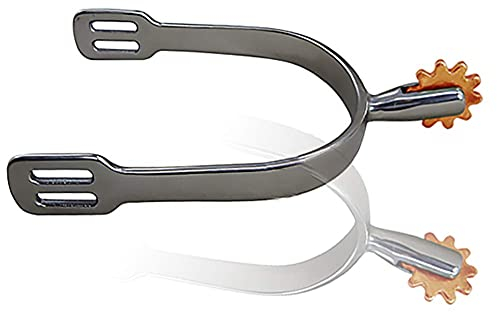 Edelstahl-Sporen/Pferdebedarf/Herren-Sporen Messing-Ritzel