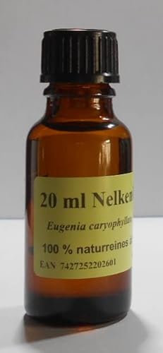 20 ml di olio di chiodi di garofano (Eugenia caryophyllata), olio essenziale puro al 100% biologico