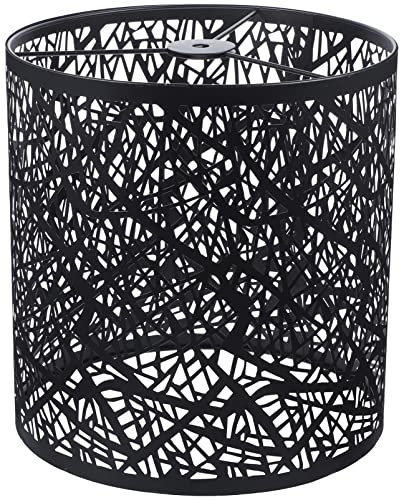 SHERCHPRY Wrought Iron Hollow lampshade Black Table Lamps Goth Accessories Black Pendant Light Medium Lamp Shadow lamp Cover Small lamp Shades Large lampshades for Table lamp e27