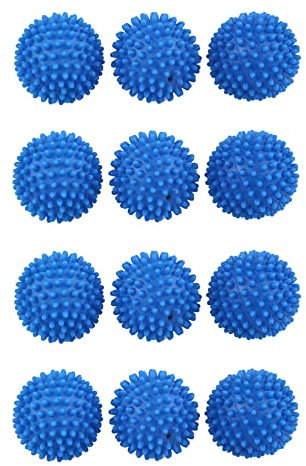 kunyi 2 x 6 pezzi x sfera ammorbidente palla ammorbidente palla di lavaggio in resina riutilizzabili - blu