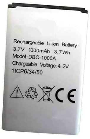 Backupower Replacement DBO-1000A Cell Phone Battery Compatible with 1370 2404 1372 6040 6060 3.7V 1000mAh / 3.7Wh Replacement Model 330/332/7439/1360
