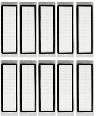 BiOHY Hepa Filter kompatibel mit Roborock S5 & S6 Serie (10er-Set) | Für S5, S50, S51, S55, S5 Max, S6 Pure & S6 MaxV | Wischroboter Zubehör | Filter für Staub, Pollen, Milben & Tierhaare