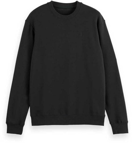 Scotch & Soda Herren Essential Badge Logo Crewneck Sweatshirt Sweatshirt