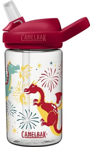 CAMELBAK Eddy+ Kids 0,4L Bottle, Firework Dragon, Spring
