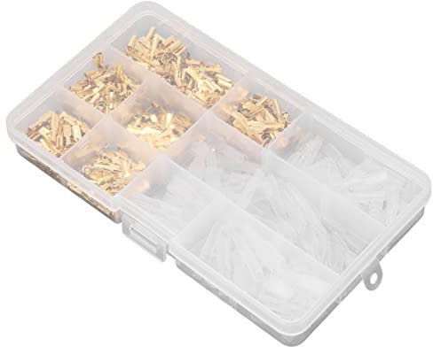 Kabelschuhe-Sortiment-Set, Crimp-Steckverbinder, Crimp-Klemmen, Einsatz, PVC-Messing, Crimp-Klemmen, Crimp-Steckverbinder, Crimp-Stoff-Stoff-Ring