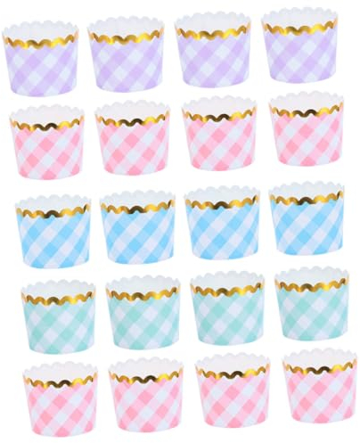 Zerodeko Muffin Baking 200pcs Bronzing Mesh Muffin Cup Parchment Baking Cups Cookie Molds Cupcake Wrapper Holder Cookie Cutters Paper Baking Mini Muffins Holders Festive Paper Cup Machine