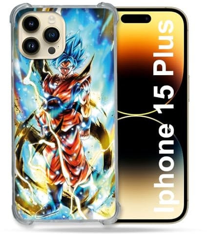 Cokitec MagSafe Case for iPhone 15 Plus Manga Dragon Ball Sangoku White