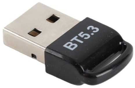 USB-Bluetooth-Adapter für PC, Bluetooth 5.3-Dongle-Empfänger Plug-and-Play, Unterstützt Bis zu 7 Geräte, Bluetooth-Sender-Empfänger für Tastatur, Maus, Headset, Lautsprecher,