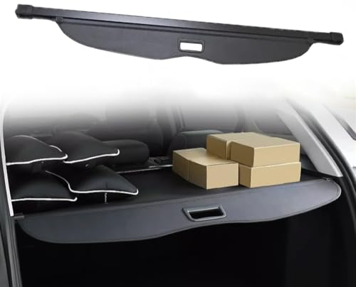 Auto Einziehbarer Laderaumabdeckung Kofferraum für J.e.e.p Grand Cherokee WK2 2017-2022, Schwarz Schutz Der Privatsphäre Abdeckung Hutablage Cargo Cover, Ausziehbar Kofferraumabdeckung Rollo