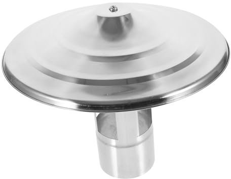 Garneck Chimney Cap Metal Rainproof Chimney Cover Vent Flue Liner Cap for Outdoor