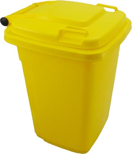 The-Wheelie-Bin-Company 30 Litre Miniature Wheelie Bin Yellow NO Castors