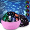 Moredig Baby Lights Projector, Roating Sensory Lights with 8 Lighting Modes, 4 Projection Themes Night Light Porjector for Kids, Sensory Toy Gifts for Baby Girls Boys - Pink