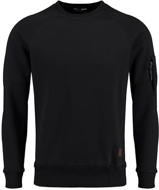 KEY LARGO Herren Klaccept Round Sweatshirt, Jet Black (1124), L EU