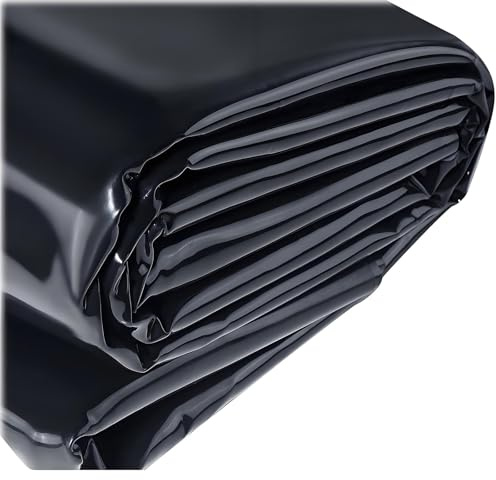 Teichfolie 2x3 3x3 4x3 5x3.0m, Dichtungsfolie Teichmembran Schwimmteich Folie Gartenteich Teichplane Schwarz HDPE Teichfolien Schwerlast, für Fischteiche, Brunnen, Wassergarten und Wasserfall(2,5 x 3,