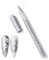 Quick Dry Fine Tips Nail Art Pens for DIY Nail Decoration, Fine Point Polish Pen with Quick Dry Formula for Dot and Line Art, Silver