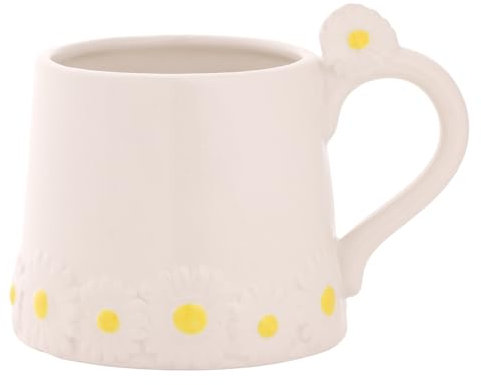 Widdop and Co Cottage Garden - Daisy Mug - Ceramic Spring Themed Drinking Cup for Tea, Coffee & Cold Drinks - 330ml / 11.15 oz.