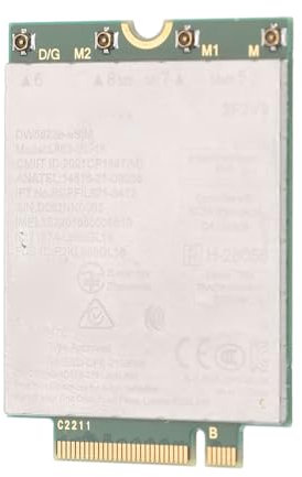 Garsent 4G LTE Network Card, 1Gbit / S L860 GL 16 DW5823E ESIM NGFF M.2 NETZUNGSKARTE FÜR LEATEDS, für Präzision 3480 3581, Laptop Network Adapter Card Support LTE FDD, TDD und 3G -Bänder