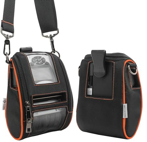 Soft Carrying Case for Zebra ZQ620 QLN320 ZR638 Mobile Thermal Printer - 2024 Upgrade Case Holster with Shoulder Strap and Belt Clip Compatible with Zebra ZQ620 QLN320 ZR638 Portable Carry Accessories