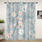 Landhausstil Blumen Vorhang mit Ösen 2er Set, Pflanzenmuster Blackout Curtain Lärmschutzvorhang, Löwenzahn Floral Botanisch Gardinen Blickdicht 225 cm Lang 70 cm Breit fur Schlafzimmer Wohnzimmer