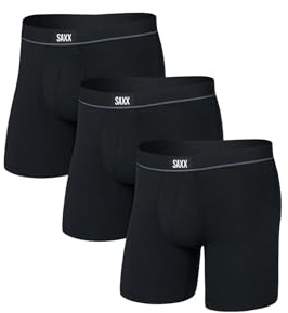 SAXX Underwear Co. Essential Performance Herren-Boxershorts, Netzstoff, 3er-Pack
