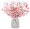 FOSDICK 4Pezzi Fiori Rosa Fiori di Pesco, Fiori Finti da Interno Realistiche, Bouquet Fiori Finti, Rami di Pesco Realistici, Bouquet di pesco per Esterni e Interni, Giardino, Decorazione di Matrimonio