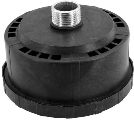 Filtre de compresseur d'air, filtre d'admission de silencieux compresseur 'air filetage 25 mm avec couvercle en plastique pour générateurs, soufflantes, ports 'échappement Silencieux