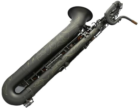Baritonsaxophon In Mattschwarzem Nickel Mit Koffer Professionelles Saxophon