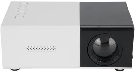 Dpofirs Minis Projektor, 1080p LED Videoprojektor mit Multi Ports für Laptops Smartphones, 5V 2A Tragbare HiFi Stereo Projektoren für das Heimkino Outdoor