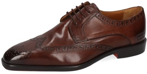 Melvin & Hamilton Derby - Scarpe da Uomo Stefano 4, Marrone, 46 EU