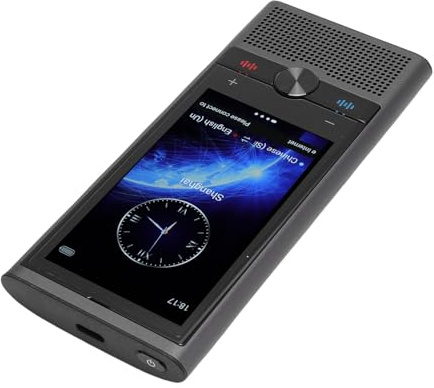 Annadue 138-Sprachen-Übersetzergerät, Tragbarer Sprachübersetzer mit 3,5-Zoll-Touchscreen, Zwei-Wege-Übersetzung, Geräuschunterdrückung, für Geschäftstreffen auf Reisen, Einkaufen