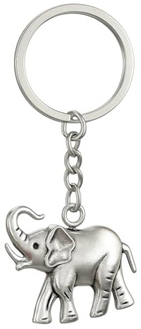 DONWOIE Elefant Schlüsselanhänger, Schlüsselband Taschenanhänger für Damen | Glücksbringer Schlüsselanhänger Geschenk mit Nach Oben Gerichtetem Rüssel Design, Geeignet für Jungen Mädchen Freunde