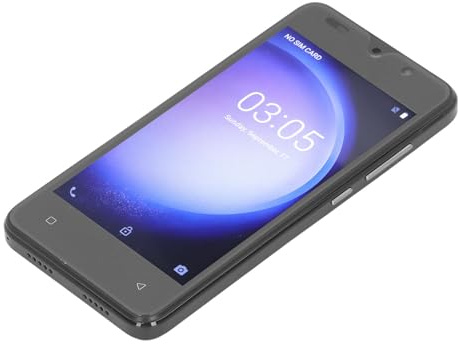 KIMISS Adatto per Smartphone 12 con Schermo HD da 5,0 Pollici, 4 GB di RAM, 32 GB di Spazio di Archiviazione, Doppia Fotocamera da 8 MP, Riconoscimento Facciale, Design Ultra Sottile (Black)