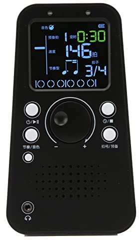 Chrees Digitales Metronom, Elektronisches Smart-Bluetooth-Metronom mit Chinesischer Benutzeroberfläche, USB-Ladeanschluss, Integriertem Verstärker und 1500-mAh-Akku, für Klavier,