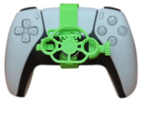 ComfyHarbor Compact 3D For Mini Racing Game Steering Wheel For PS5 Fun Dynamic Gameplay(green)