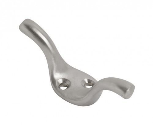 Fort Fasteners Cleat Hook 75mm Satin Chrome Pack of 1