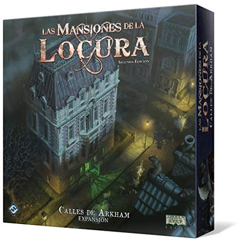 Fantasy Flight Games Villen des Wahnsinns: Straßen von Arkham | kooperative Erweiterung für Forschung und Terror | ab 14 Jahren | 1 bis 5 Spieler | 2-3 Stunden pro Spiel | Spanisch