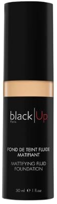 BLACK UP - Mattierende Foundation NFL01 – natürlicher und einheitlicher Teint, mittlere Deckkraft, sofortiger Matteffekt, sebo-regulierend, langer Halt – 30 ml
