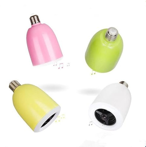 Bluetooth RGBW Speaker and LED Bulb BL04 - Pink