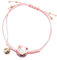 Happyyami Glückliche Katze Armband Nette Feng Shui Maneki Neko Armband Einstellbar Gute Luck Geflochtene Glocke Handgelenk Kette Neue Jahr Geburtstag Mutter Tag