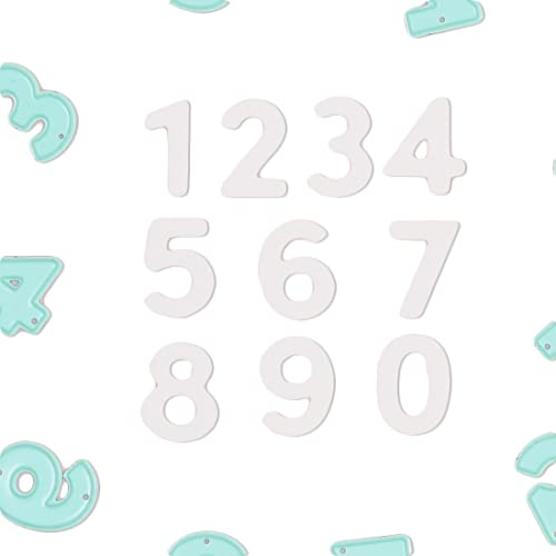 Craftelier - Set von 10 Stanzschablonen Zahlen für Kartenherstellung, Scrapbooking und Bastelprojekte | Kompatibel mit verschiedenen Stanzmaschinen und Materialien | Größe ca. 2 cm